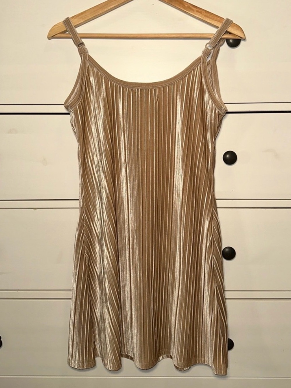 American Eagle Outfitters Velvet Soft Pink Tank Mini Dress - Picture 3 of 10